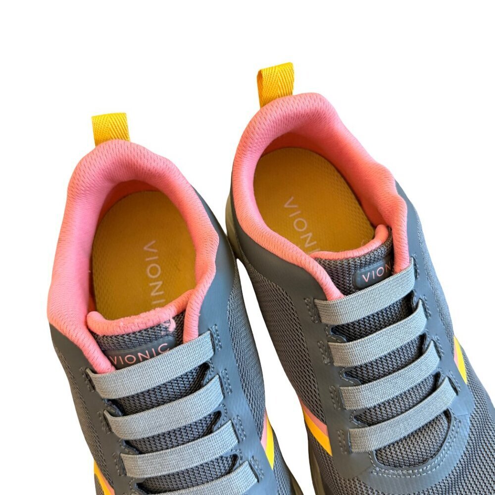 Vionic Layla Sneakers Tennis Shoes Grey Athletic Athleisure Casual Size 8 Womens - Picture 2 of 10